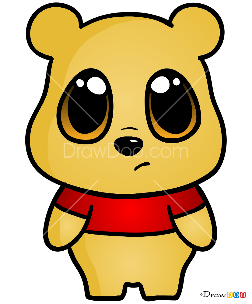 How to Draw Cartoon Bear 1, Chibi